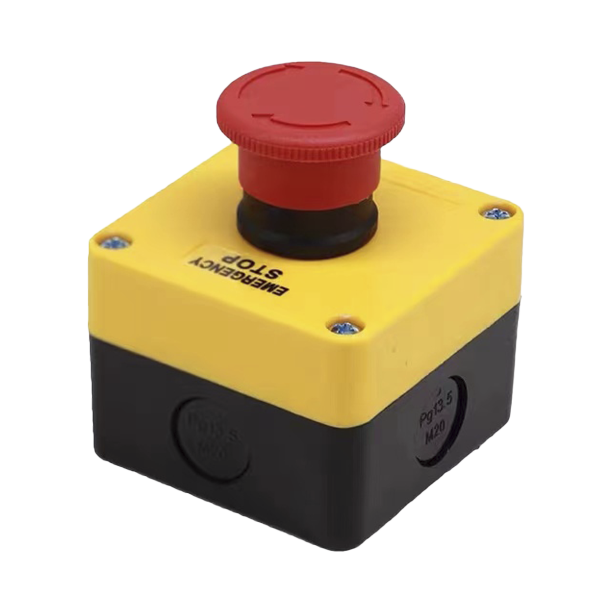 Botón de Stop Tipo Enclavado / Para Barreras Vehiculares, Operadores Corredizos y Abatibles.