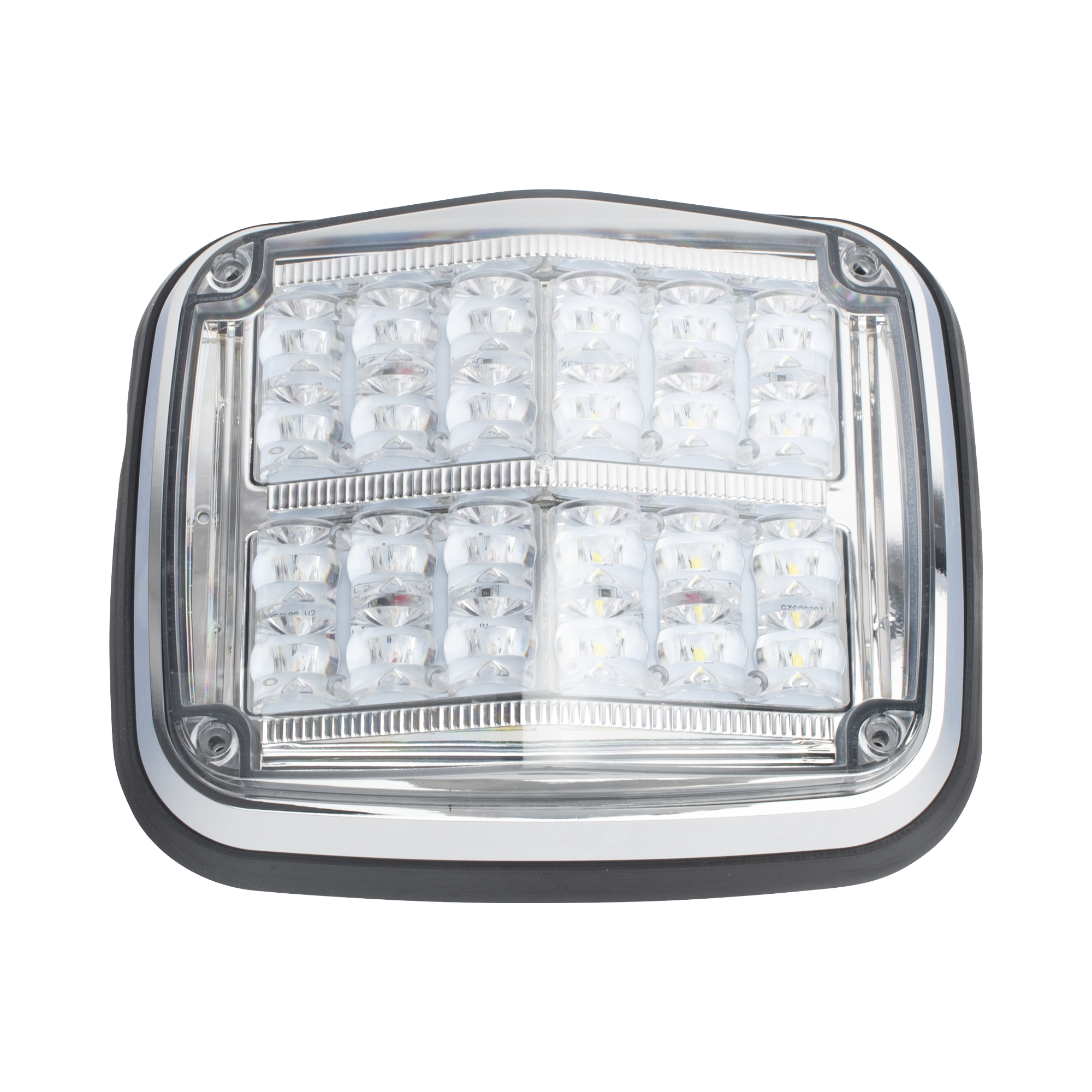 Luz de advertencia de 8 X 6', Color Rojo / Claro, SAE,  IP67, Ideal para Ambulancias