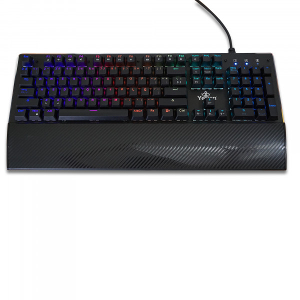 Teclado Gamer YEYIAN YAT1801 FLARE Serie 2000 MECANIC Switch Azul RGB - 